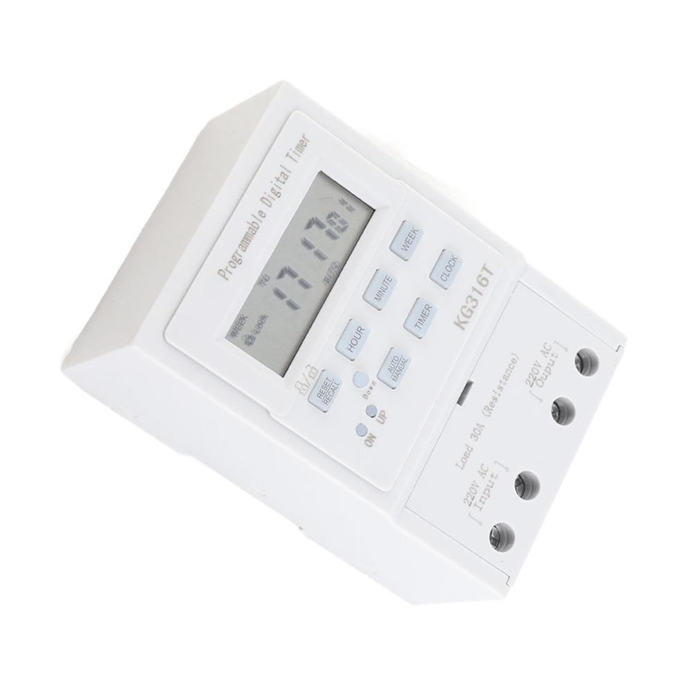 Microcomputer Programmable Timer 30A Time Control Switch Digital Timer Switch Daily Timer