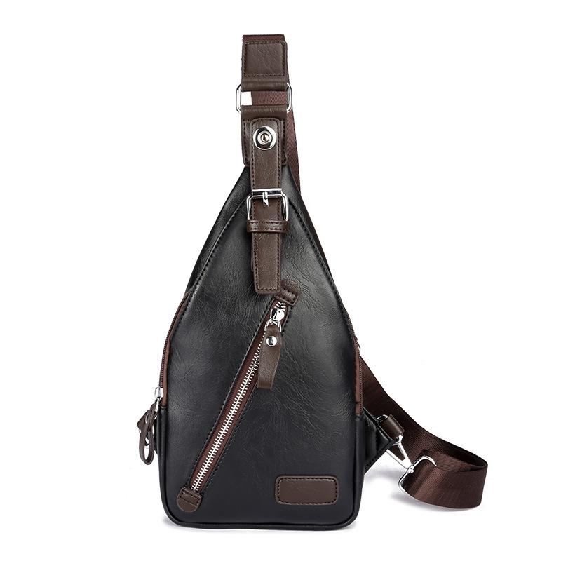 Korean Version Of Men'S Breast Bag, Trendy Chest Bag, Cycling Bag, Men'S Bag, Mobile Phone Shoulder Bag, Fanny Pack.