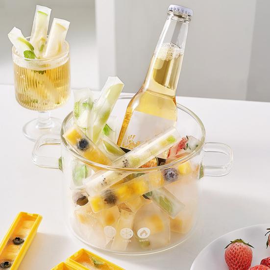 Ice Cube Mold French Fries Ice Tray for Freezer BPA Free Creative Popsicle Maker Magnetic DIY Kitchen Tools