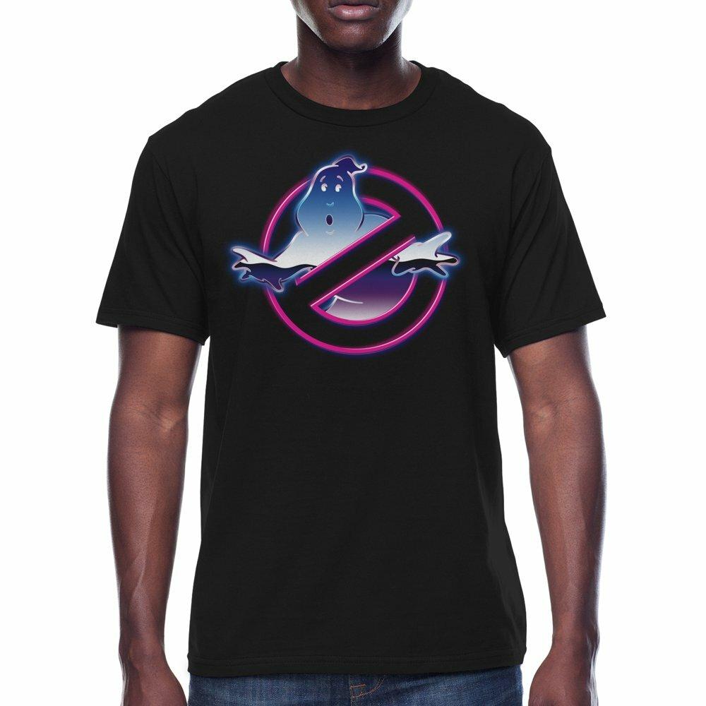 Футболка с хромированным логотипом фильма «Охотники за привидениями» Новая унисекс футболка XXXXL