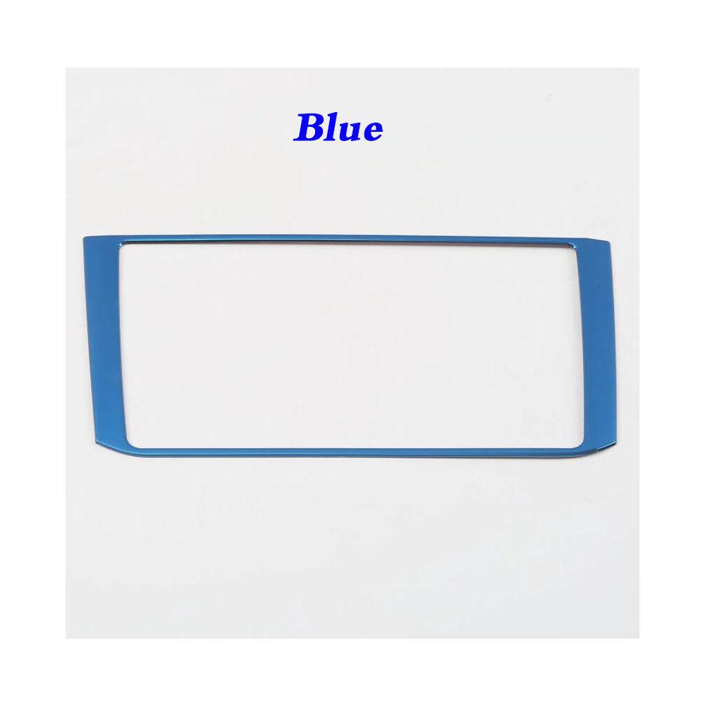 Car Display Bar Navigation Decorative Frame For Volkswagen VW T-ROC TROC 2017 2018    Stainless Steel Interior 1pcs