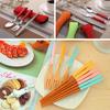 Przenośny chopstick Łyżka Widelec Zastawa stołowa Torba do przechowywania Podróż Camping Etui na sztućce