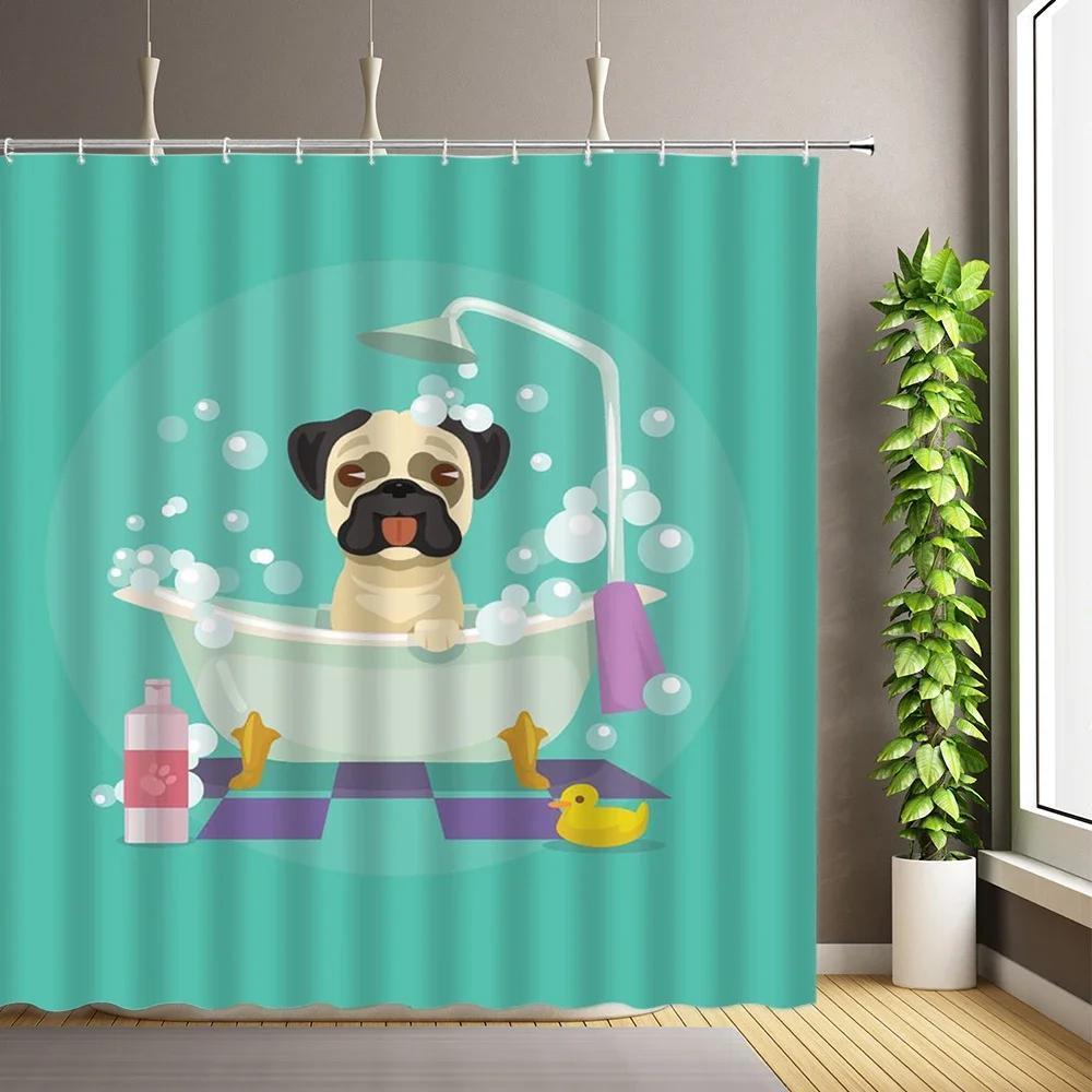 

Cute Pig In Bathtub Shower Curtain, Funny Animal Bathroom Decor, Soft Waterproof Design For Kids & Teens, Fun Gift Idea W60H190(CM)-1 Pcs