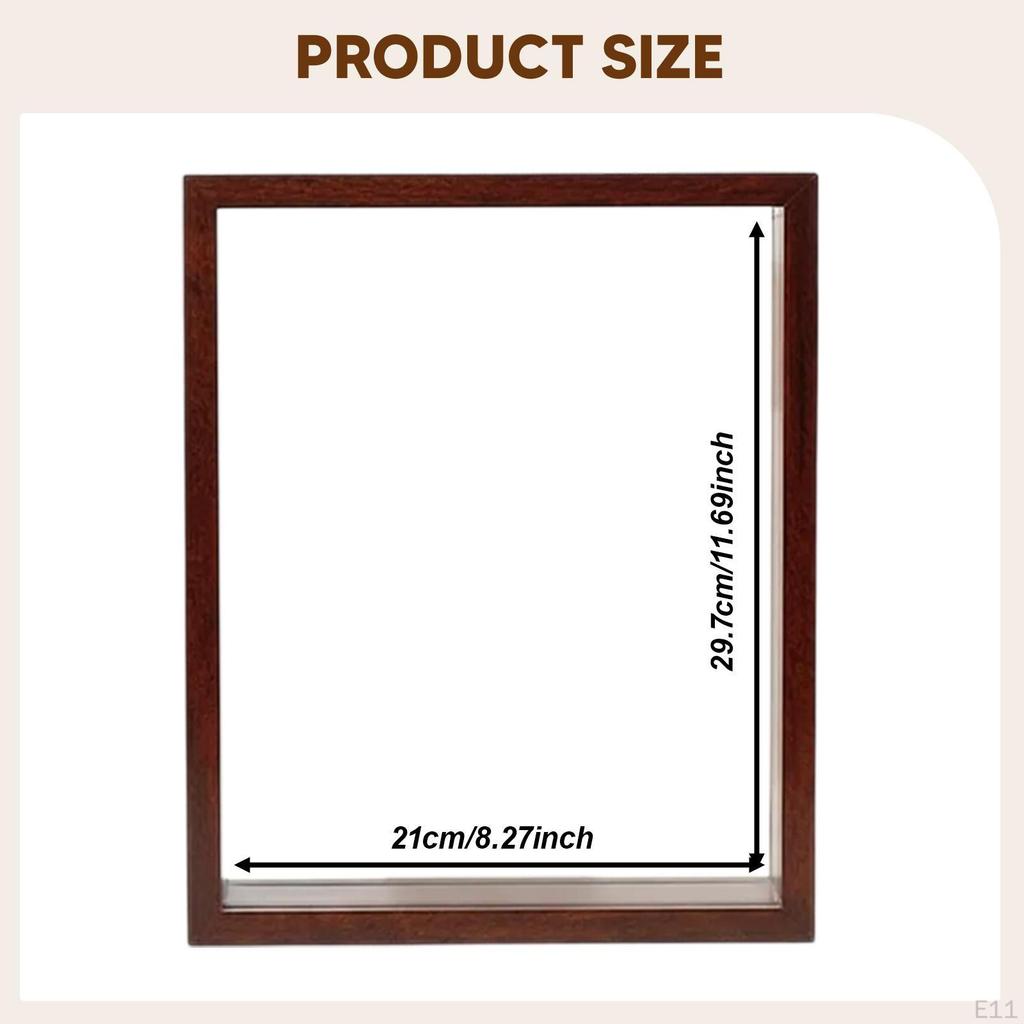 Ramka na pamiątki podróżne z przezroczystym etui dwustronnym na pamiątki, rękodzieło, dzieła sztuki