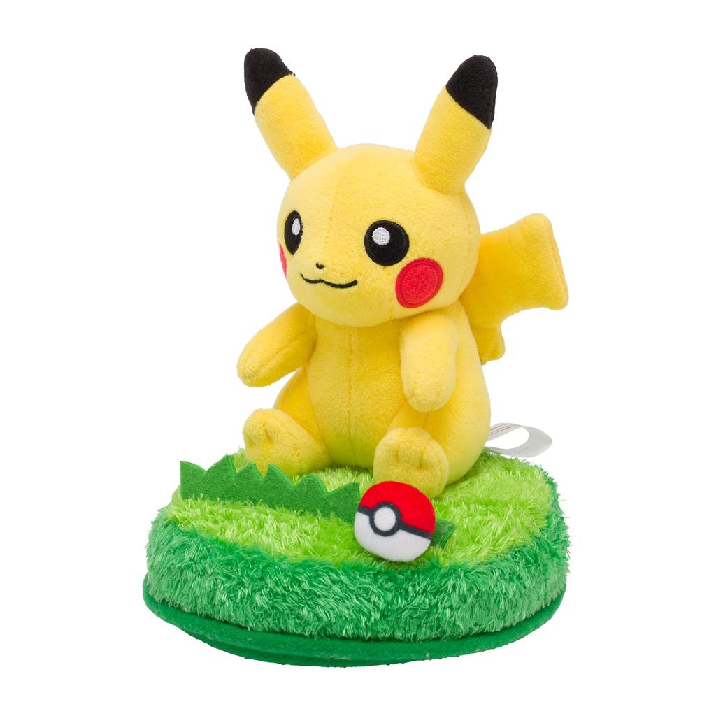 Originální plyšový stojánek na smartphone Pokémon Center s motivem Pikachu, 17 x 15 x Š x 16,5 (HD cm)