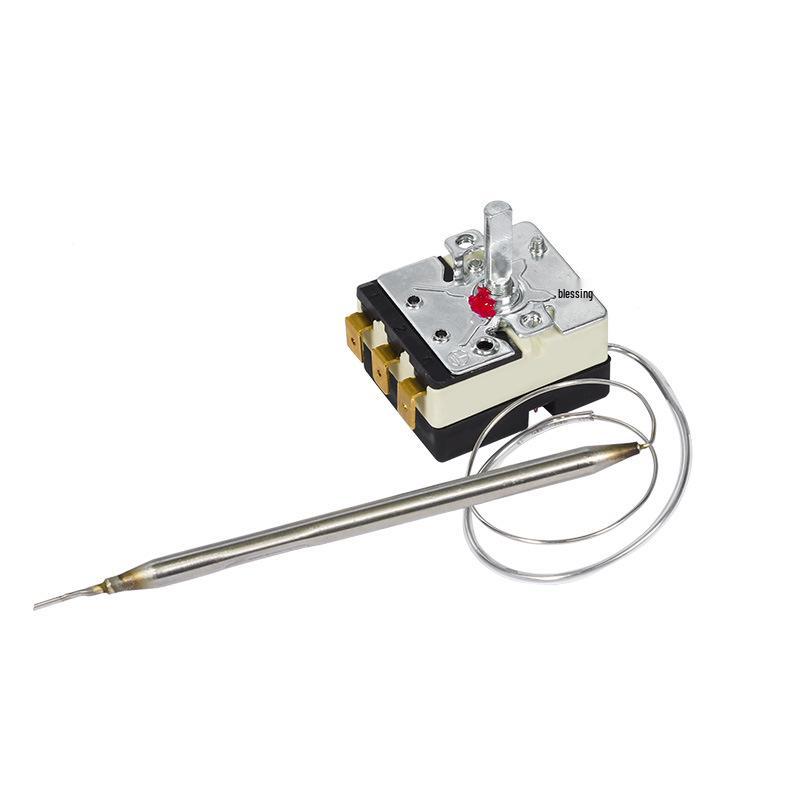Yili 500℃ Temp Controller: 20A, 3-Phase, SPDT Knob, Temp Probe, 8G Capillary