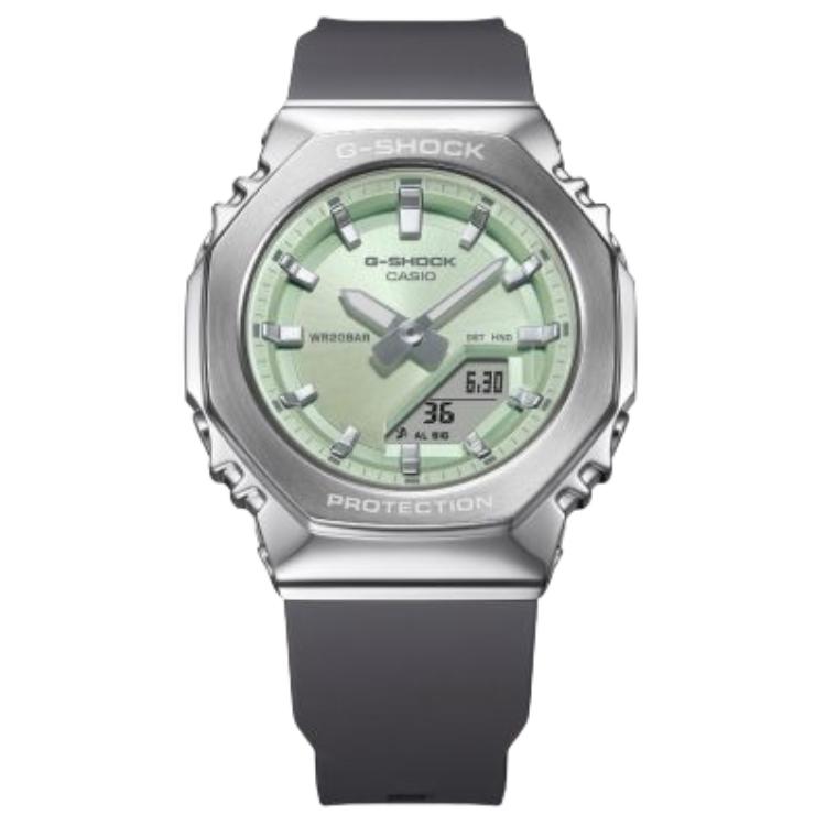 CASIO Analog Digital G Shock GM S2110 3A GM-S2110-3A Green Dial