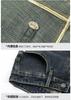 New Men's Loose and Slimming Trend Retro Washed Straight Leg Elastic Jeans