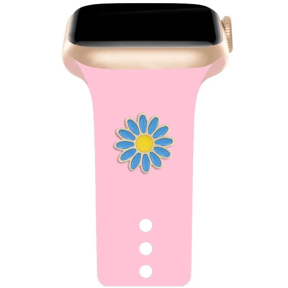 Metal Watch Band Ornament New Brooch Flower Wristbelt Charms Decorative Nail Strap Accessories