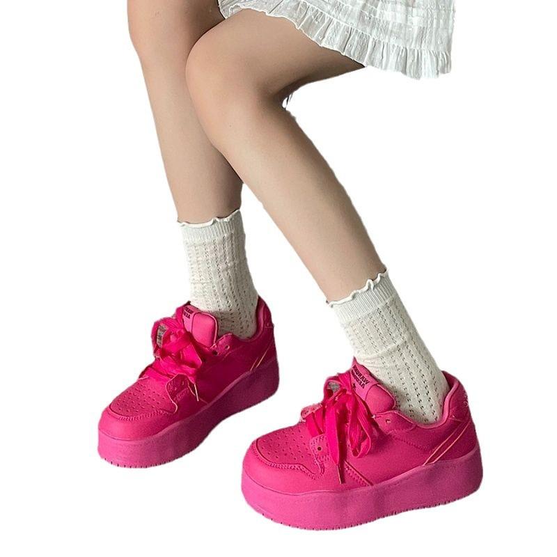 New platform yellow board shoes casual summer dopamine increase sports casual shoes super soft and sweet