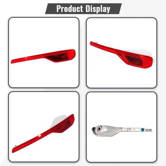 Rear Bumper Reflector Fit for 2018 2019 2020 2021 2022 2023 Volvo XC40,Without bulbs,Rear Bumper Tail Light Shell Brake Reflector Lamp Cover Replace