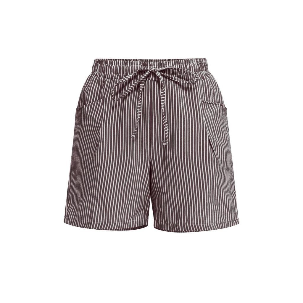 Shorts Für Damen Gestreift Lässig Sommer Locker Tasche Shorts