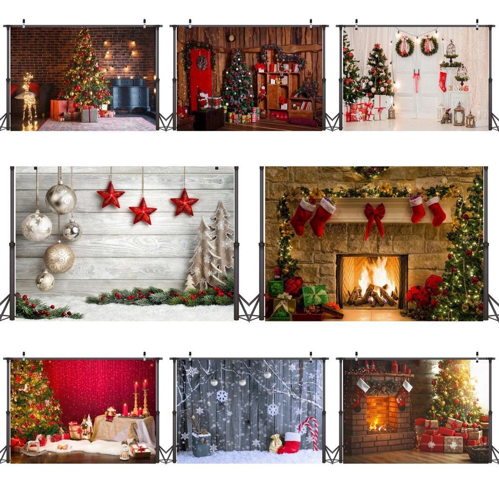 Photo Christmas Photography Props Background Cloth Vinyl Backdrop Xmas Studio