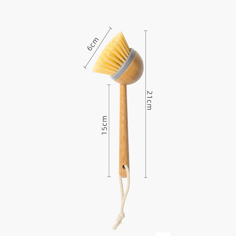High Quality OEM/ODM Natural Kitchen Cleaning Brush PP Bamboo Wooden Pot Dish Cleaning Brush Bottle Brushes