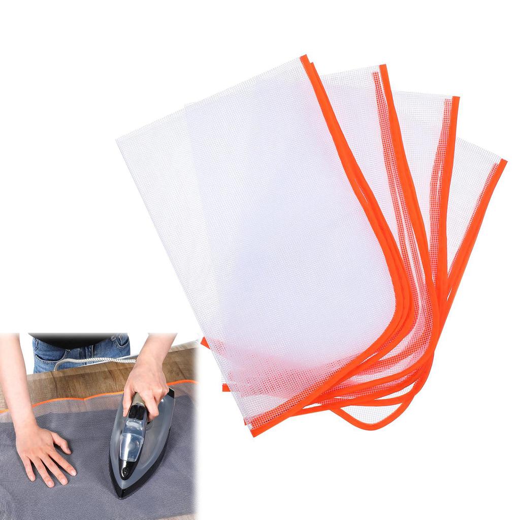4Pieces Ironing Mat with High Temperature Resistant Mesh Ironing Mesh Cloth for Protecting Clothes and Surfaces