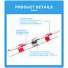 50pcs/Bag Waterproof Solder Seal Butt Connector Kit with Heat Shrink Tube - Ideal for Electrical Wiring and Cable Connections