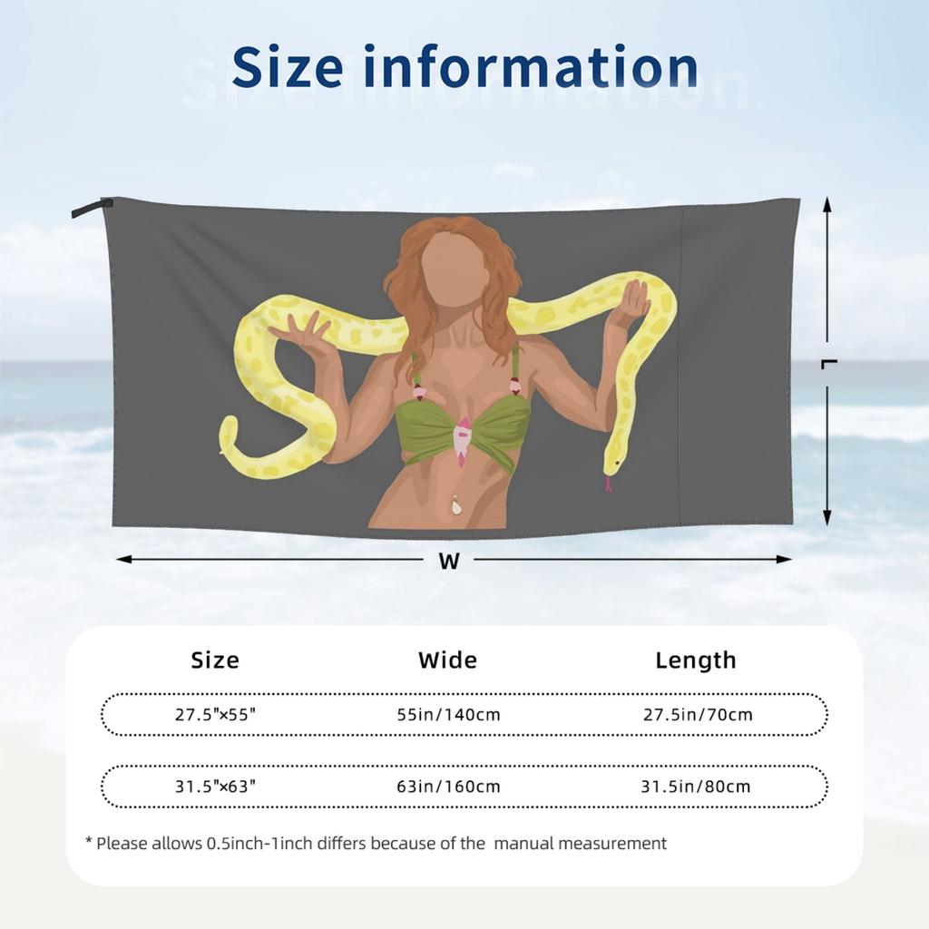 Britney Spears Beach Towel Soft Microfiber Quick Dry Absorbent Quick Towels For Bath