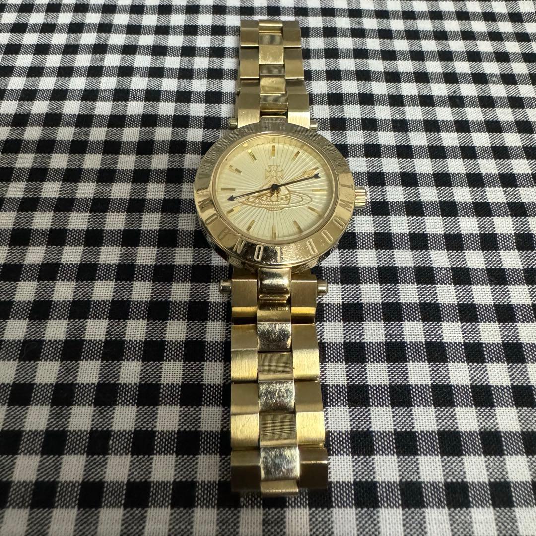 Used Vivienne Westwood watch gold orb