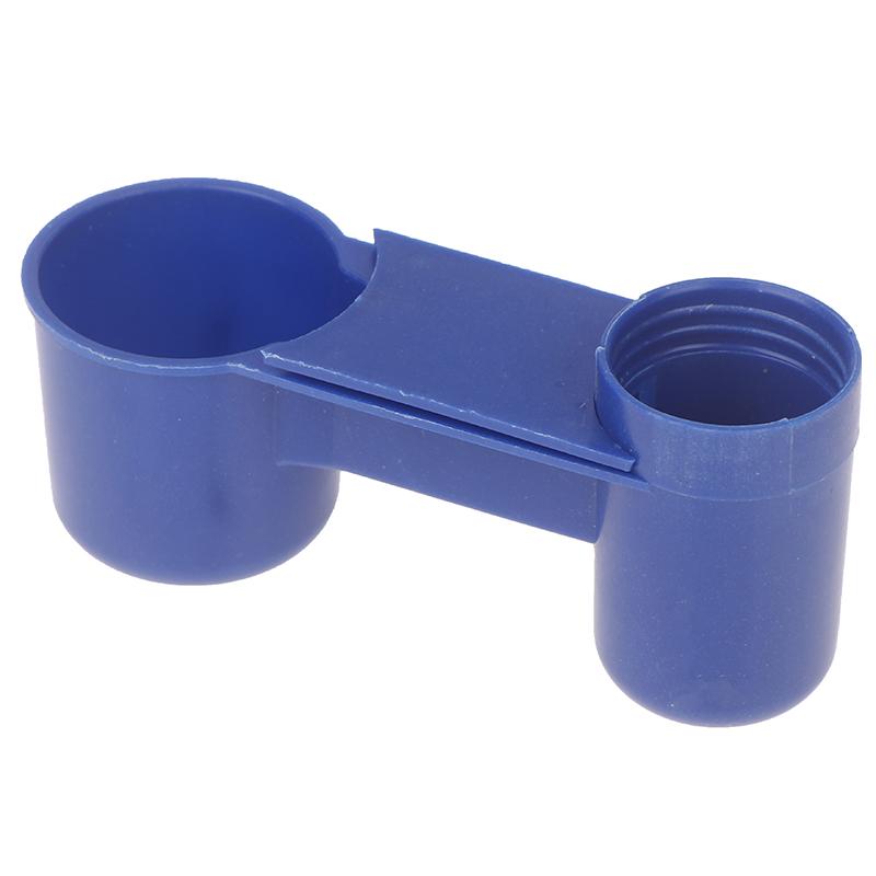 1pcs Plastic Pet Drinker Bowl Portable Water Bottle Feeding Cat Chicken Pigeon Parrot Hamster Double Nozzle Water Guide For Bird