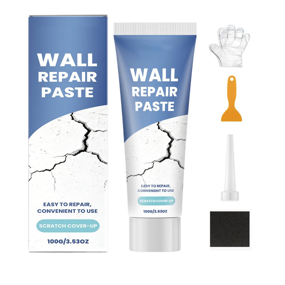 Drywall Repair Kit with Scraper Wall Hole & Crack Filling Paste Quick-Drying Mending Agent Home Restoration Tool