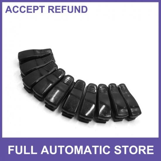 

TEN Black Plastic Car Sun Visor Sunglasses Eyeglasses Card Holder Clip Universal