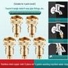 Washing Machine Automatic Shut-off Valve Adapter - 4-Point Water Outlet & Inlet Hose Conversion Accessory
