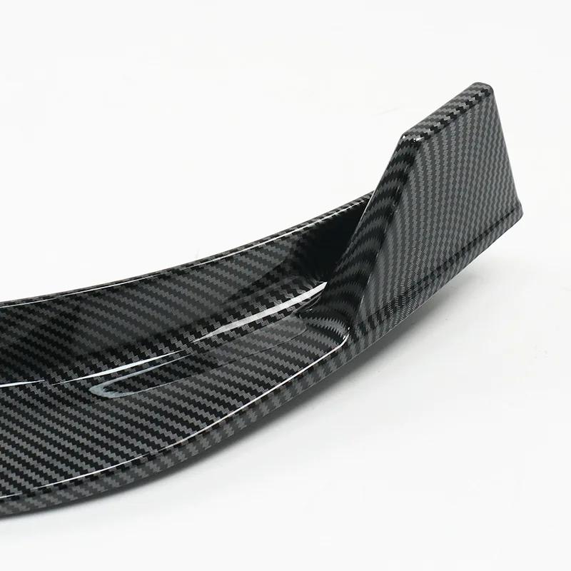 For Tesla Model 3 Highland 2025 3Pcs Front Bumper Lip Splitter Spoiler Guard Diffuser Carbon Fiber ABS Trim Body Kit Accessories