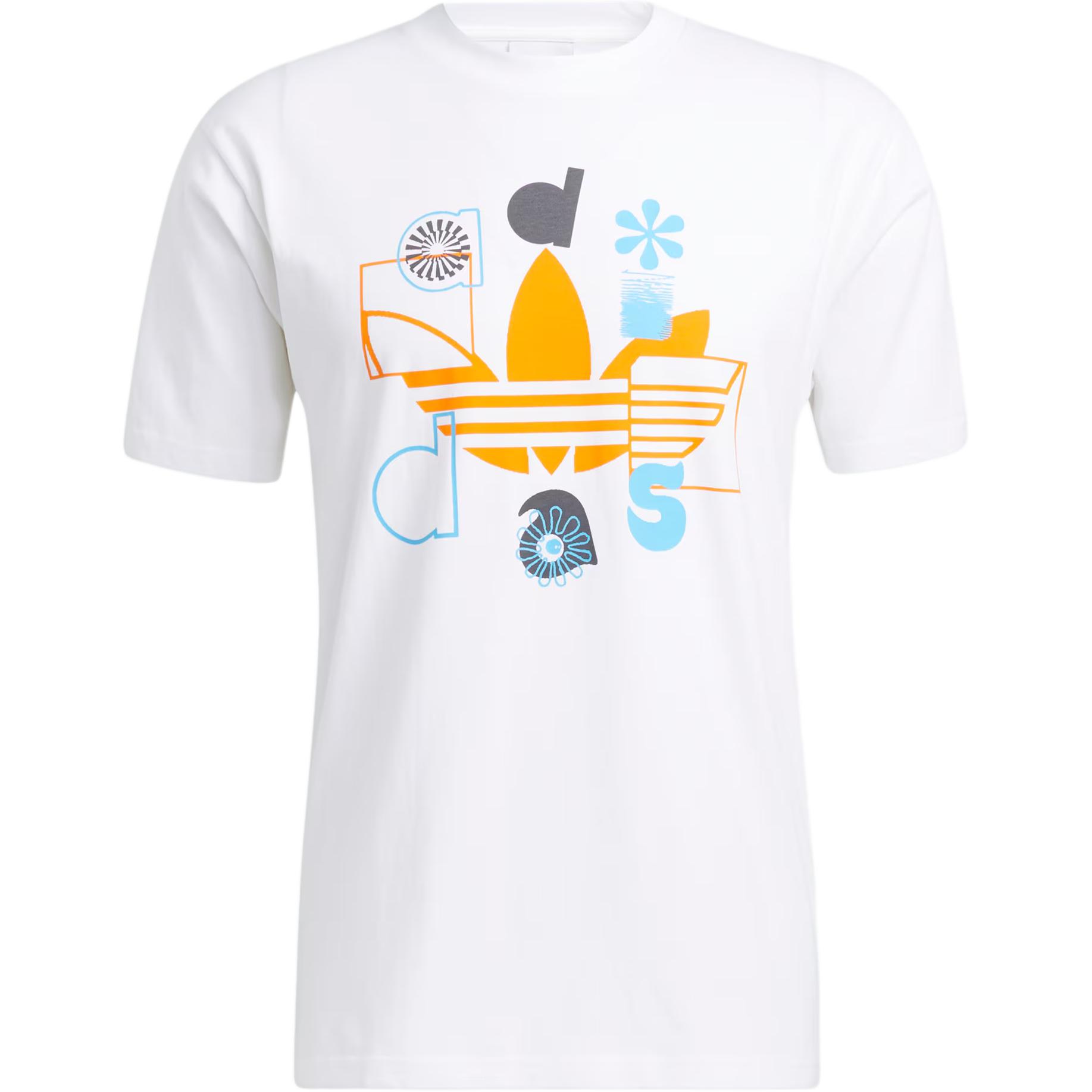 

Adidas Originals Trefoil Comfortable Casual Sports Short Sleeve T-Shirt Men Tops White HC2137 L