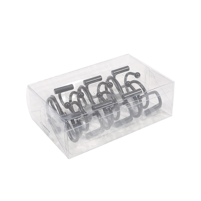 12Pcs Shower Curtain Hooks Rustproof Corrosion Resistant Strong Load-bearing Curtain Rings S-Shaped Electroplated Curtain Hooks