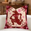 Whimsical Sun Moon Animal Cushion Cover Natural Breathable Durable Linen Printed Decor Pillow Case Sofa Bedroom