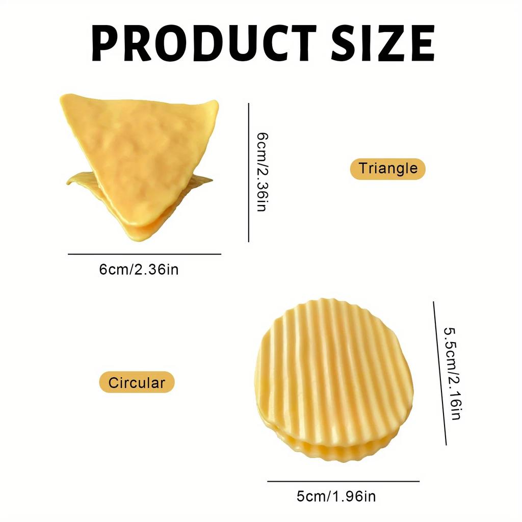 1 Set Creative Simulation Modeling Potato Clip Food Bag Clip Versatile Fresh-Keeping Sealed Snack Bags Bills Kitchen Accessory
