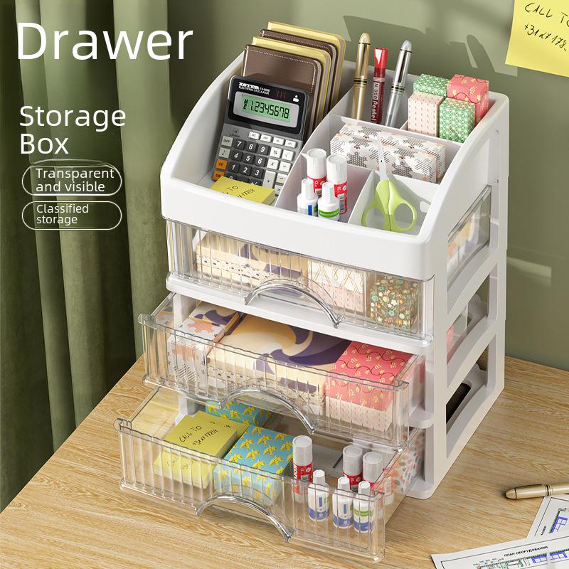 Multi-Layer Desktop Organizer: Hair Accessories, Jewelry, Cosmetics, Stationery Storage Box