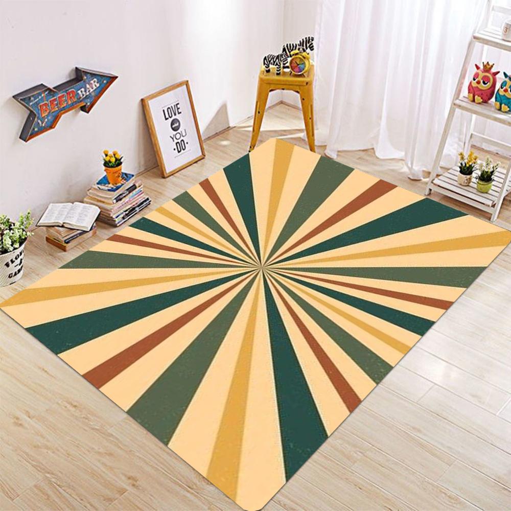 Colorful Striped Carpet for Living Room Living Room Bedroom Grid Style Carpet for Dining Dormitory Room Home Decoration