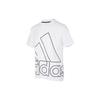 adidas T Shirts Unisex White Crew Neck Moderate Straight Fit H60664