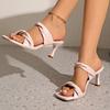 Sexy Super-high Heels Slippers Heeled Sandals Woman Shoes 2026 Summer Elegant Fad Stilettos Pumps