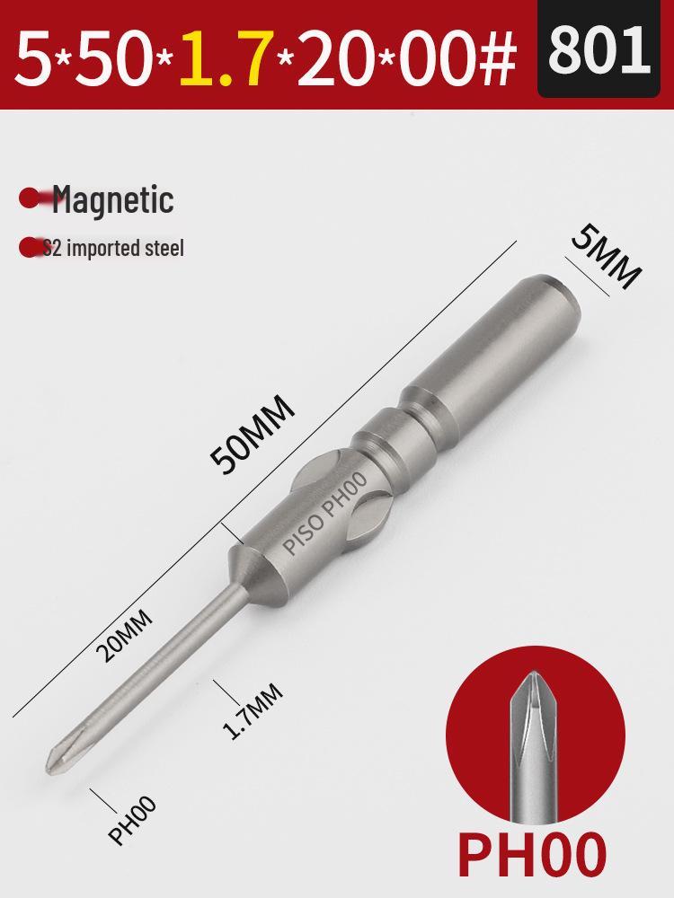 Imported S2 Steel 5mm Magnetic Electric Screwdriver Bits (801/800), 101-Piece Set