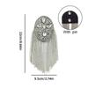 Luxury Beaded Decoration Diamond Tassel Epaulets Detachable Rhinestone Shoulder Brooch Sparkling Brooch Epaulet