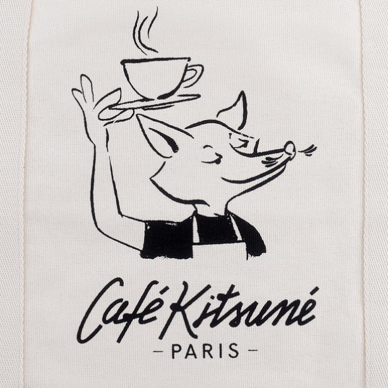 Maison Kitsun  Caf  Kitsun  Fox Tote Bag P709