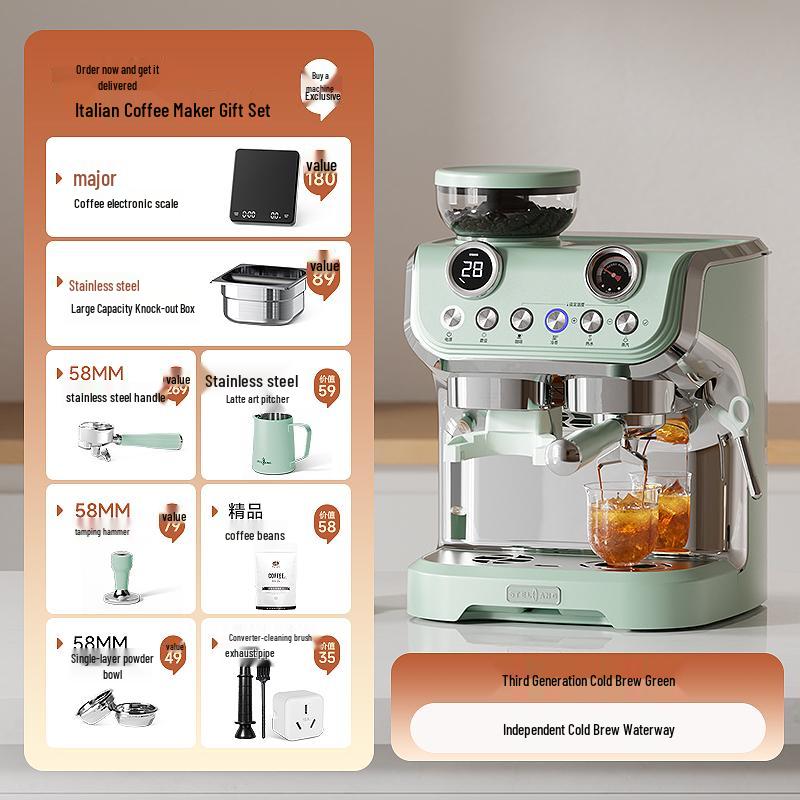 Xietelang AC-517ED Итальянская домашняя кофемашина с кофемолкой - Бесплатная доставка (Государственная субсидия) Standard Configuration