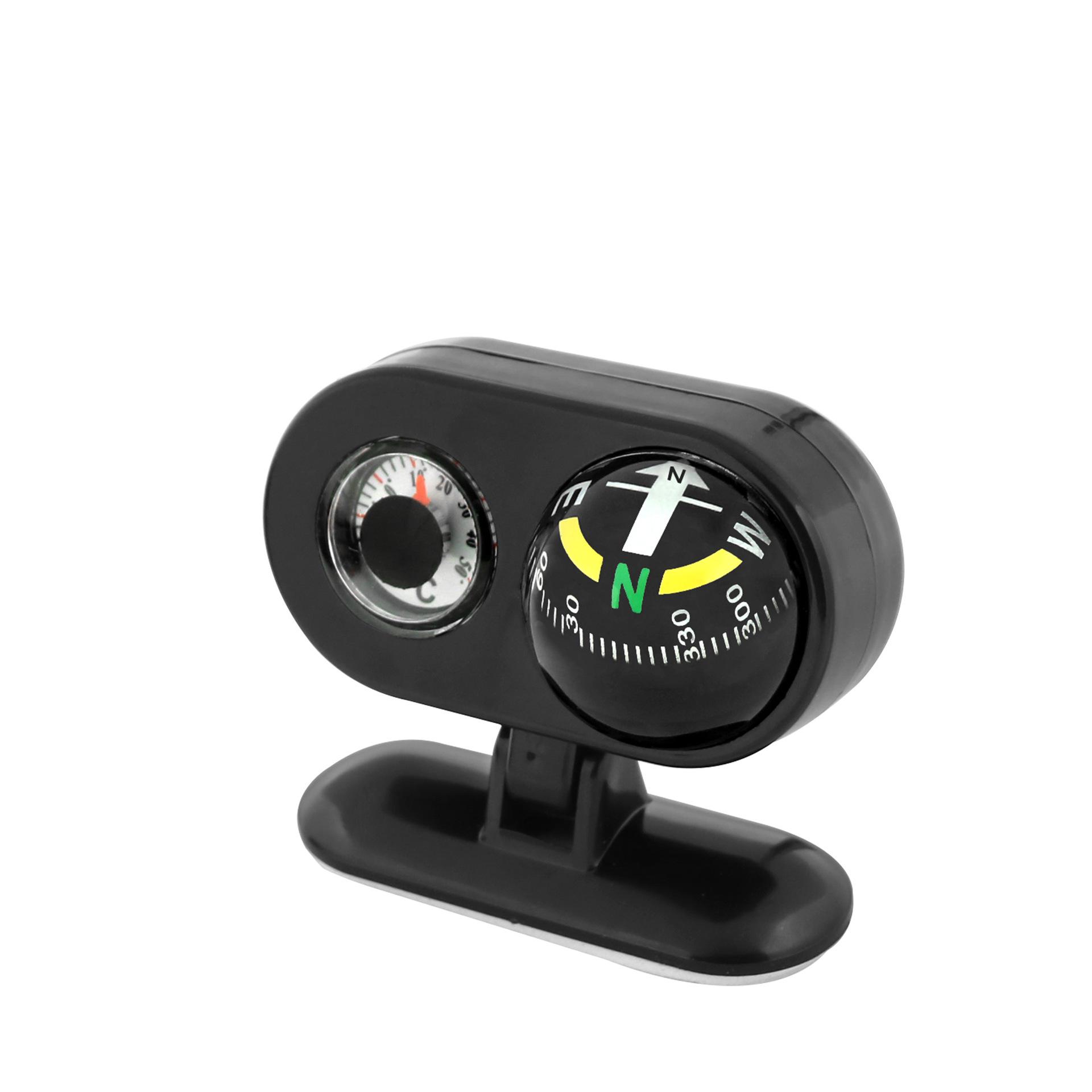 

Високоточний автомобільний компас 2-в-1 з термометром - Навігаційний аксесуар для використання на відкритому повітрі Compass