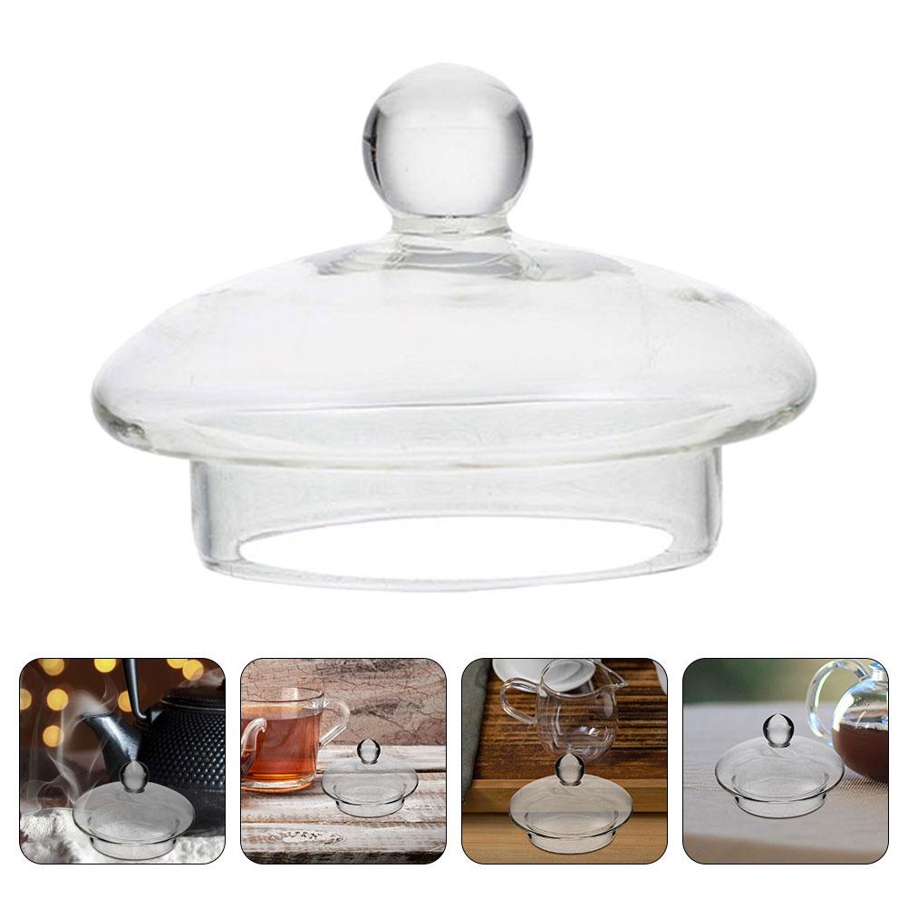 Teapot Lid Accessory Glass Strainer Maker Replacement Cover for Kettle Travel Water Jug