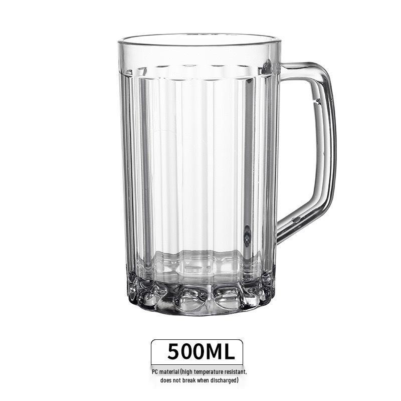Acrylic Drop-Proof Beer Cup: Transparent, High-Temperature Resistant PC Plastic Wine Glass