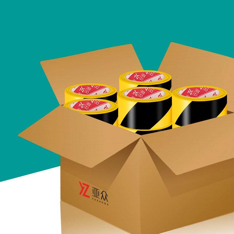 Yazhong Black-Yellow PVC Safety Warning Floor Tape