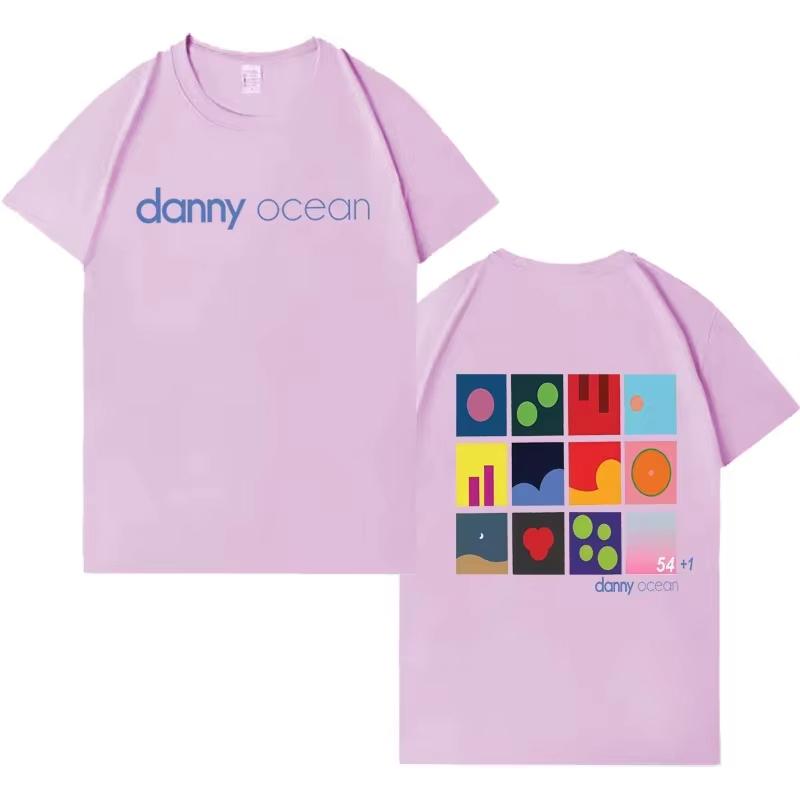 2026 Rapper Danny Ocean Men Summer Harajuku Aesthetic Tee High Quality Gothic Short Sleeve Tshirt Hip Hop Crewneck Streetwear