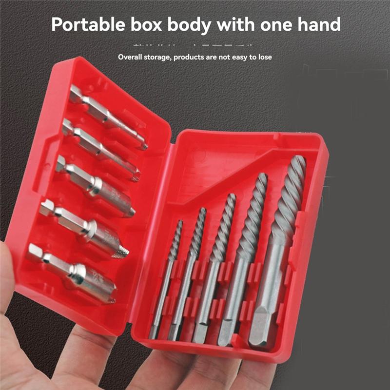 A96I-10Pcs Broken Wire Nut Extractorbolt Guillotine Screw Drill Bit Removal Slip Wire Thick Teeth Extractor Remover Tool Set