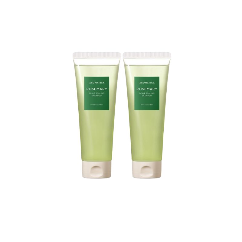 Aromatica Rosemary Scalp Scaling Shampoo 180ml (2 Packs Set) 2026 New Launch Deep Cleansing Exfoliating Care