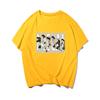 Short-sleeved men's summer tide brand joint cartoon animation peripheral pure cotton loose trend T-shirt 0207