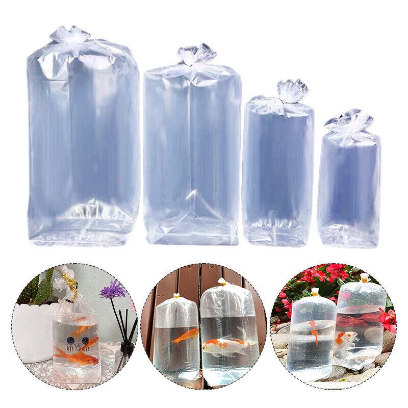 10Pcs Transparent Aquarium Breathing Bags Breather Bags Transport Longlife Fish Shrimp Leak Proof Plastic Packing Bags