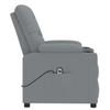 Electric Recliner Chair Light Grey Fabric