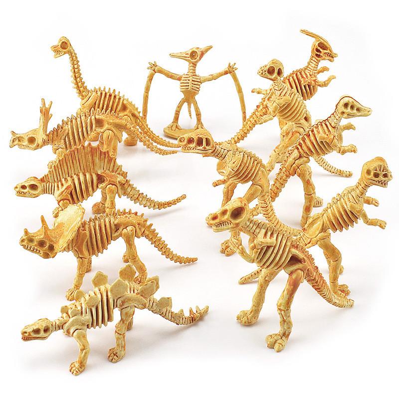 Captivating Pvc Dinosaur Skeleton Models Set Of 12 Realistic Figures For Interactive Learning And Imaginative Adventures